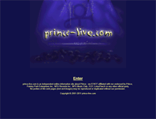 Tablet Screenshot of prince-live.com